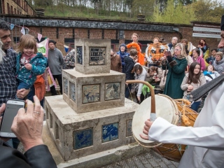 High Rise Visual Art Sculpture at Armley Mills