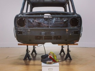 Stuart Whipps' The Kipper and The Corpse with sculpture by David Rushworth, British Art Show 8