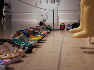 Walking in our Shoes by the Eden Group, in response to the British Art Show 8 at Leeds Art Gallery