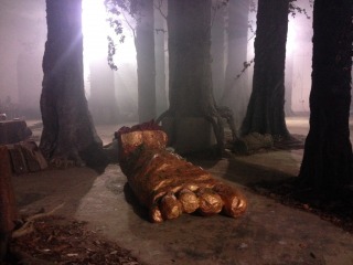 The Giant Foot of Knowledge by the Next Step Group at Leeds Town Hall